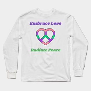 Peace and love Long Sleeve T-Shirt